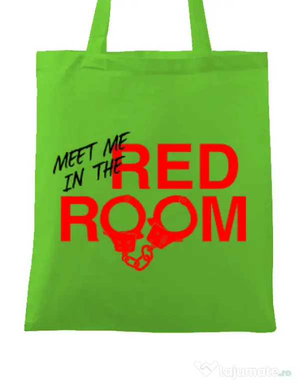 Sacosa din panza Red room Verde mar