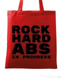 Sacosa din panza Rock hard Rosu