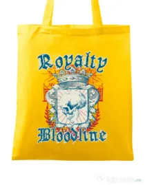 Sacosa din panza Royalty bloodline Galben