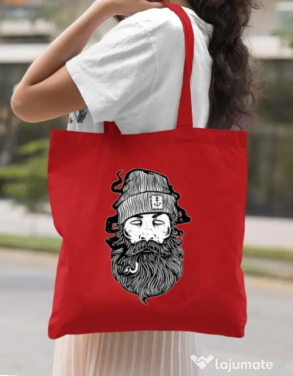 Sacosa din panza Sailor Man Rosu