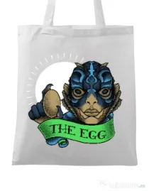 Sacosa din panza Shape of water Alb