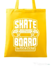 Sacosa din panza Skate Board Galben
