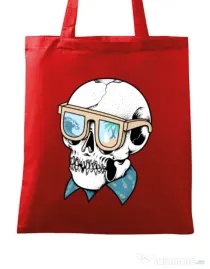 Sacosa din panza Skull Holiday Rosu