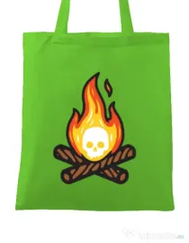 Sacosa din panza Skullfire Verde mar