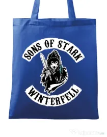Sacosa din panza Sons of stark Albastru regal