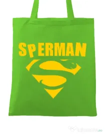 Sacosa din panza Sperman Verde mar