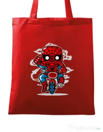 Sacosa din panza Spidey Minibike Rosu