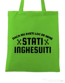 Sacosa din panza Stati inghesuiti Verde mar