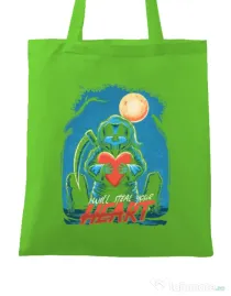 Sacosa din panza Steal Heart Verde mar
