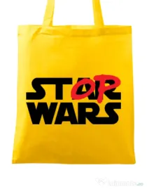 Sacosa din panza Stop wars Galben