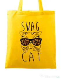 Sacosa din panza Swag cat Galben