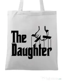 Sacosa din panza The daughter Alb