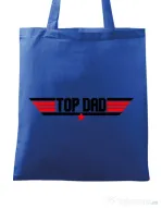 Sacosa din panza Top dad Albastru regal