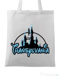Sacosa din panza Transylvania Alb