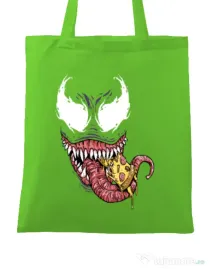 Sacosa din panza Venom pizza Verde mar