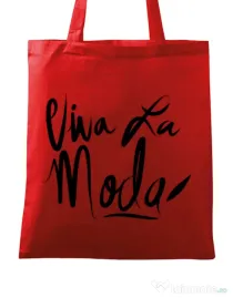 Sacosa din panza Viva la moda Rosu