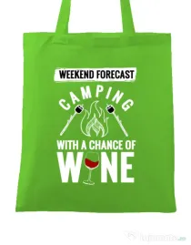 Sacosa din panza Weekend forecast Verde mar