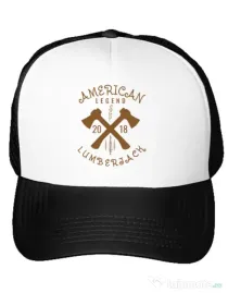 Sapca personalizata American lumberjack Alb