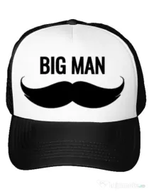 Sapca personalizata Big man Alb