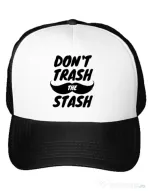 Sapca personalizata Do not trash the stash Alb