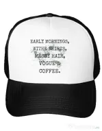 Sapca personalizata Early mornings Alb