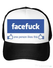 Sapca personalizata Facefuck Alb
