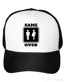Sapca personalizata Game over pregnant Alb