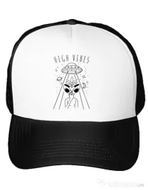 Sapca personalizata High vibes Alb