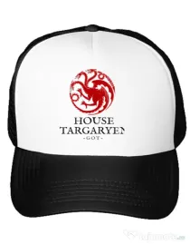 Sapca personalizata House Targaryen Alb