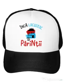 Sapca personalizata Inca locuiesc cu parintii Alb