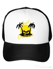 Sapca personalizata Just chillaxin Alb