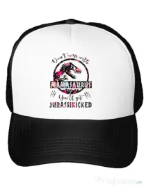 Sapca personalizata Mamasaurus Alb