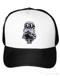 Sapca personalizata Minion trooper Alb