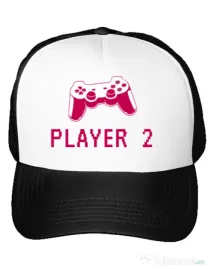 Sapca personalizata Player 2 Alb