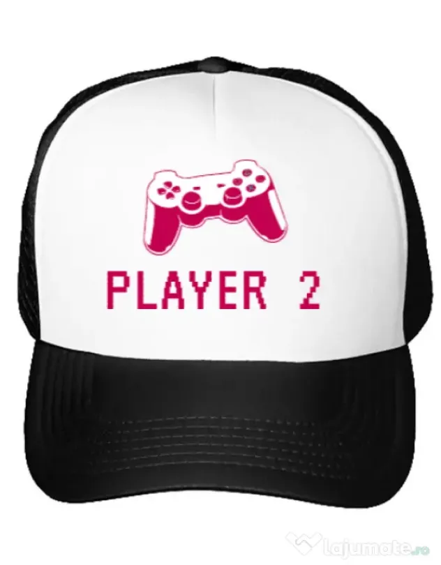Sapca personalizata Player 2 Alb