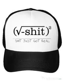 Sapca personalizata Shit just got real Alb