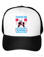 Sapca personalizata Touch me Alb