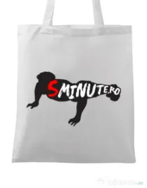 Sacosa din panza 5 minute Alb