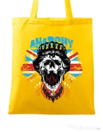 Sacosa din panza Anarchy queen Galben