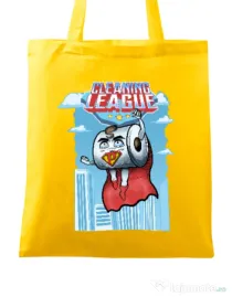 Sacosa din panza Cleaning league toilet paper Galben