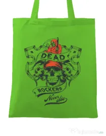 Sacosa din panza Dead rockers Verde mar