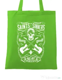 Sacosa din panza Death proof II Verde mar