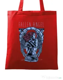 Sacosa din panza Fallen angel Rosu
