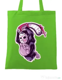 Sacosa din panza Kong revenge Verde mar