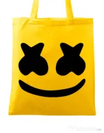 Sacosa din panza Marshmello Galben