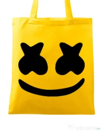 Sacosa din panza Marshmello Galben