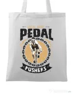Sacosa din panza Pedal pushers Alb