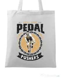Sacosa din panza Pedal pushers Alb