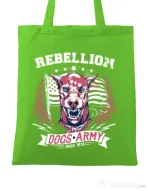 Sacosa din panza Rebellion Verde mar