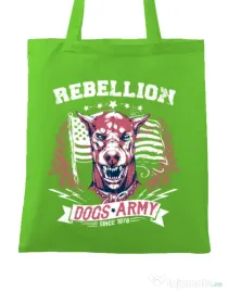 Sacosa din panza Rebellion Verde mar